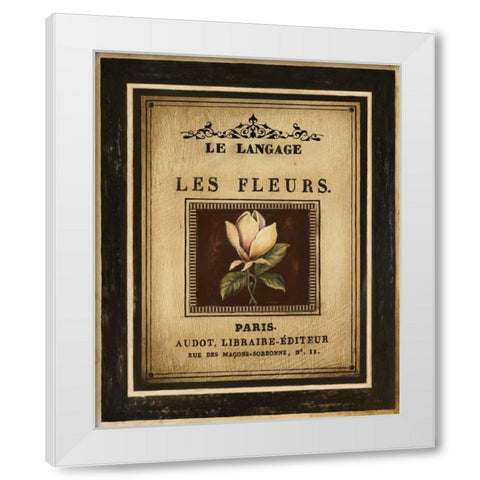 Flower Garden II White Modern Wood Framed Art Print by Poloson, Kimberly