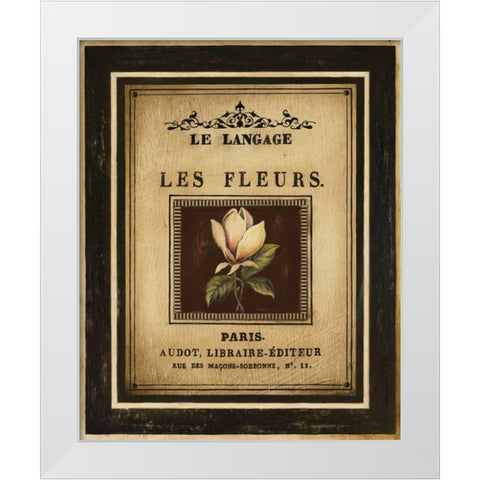 Flower Garden II White Modern Wood Framed Art Print by Poloson, Kimberly