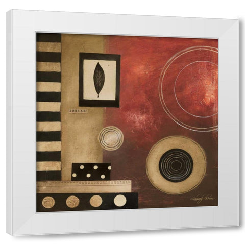 Radius I White Modern Wood Framed Art Print by Poloson, Kimberly