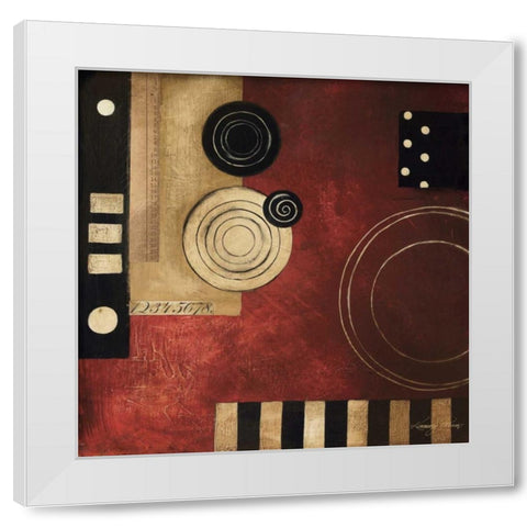 Radius II White Modern Wood Framed Art Print by Poloson, Kimberly