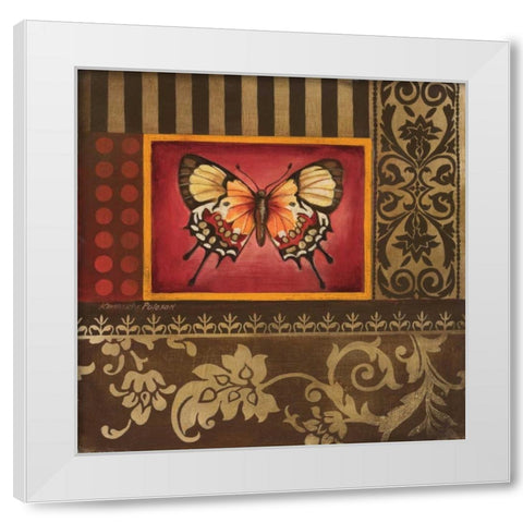 Over the Rainbow I White Modern Wood Framed Art Print by Poloson, Kimberly