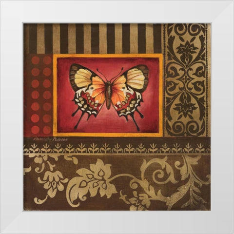 Over the Rainbow I White Modern Wood Framed Art Print by Poloson, Kimberly