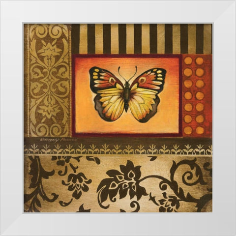 Over the Rainbow IV White Modern Wood Framed Art Print by Poloson, Kimberly