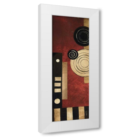 Radius Panel II White Modern Wood Framed Art Print by Poloson, Kimberly