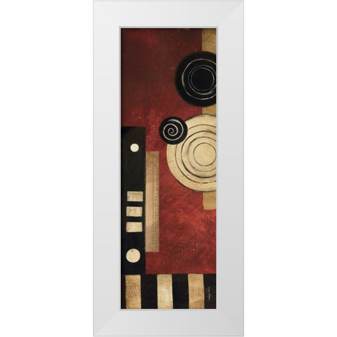 Radius Panel II White Modern Wood Framed Art Print by Poloson, Kimberly