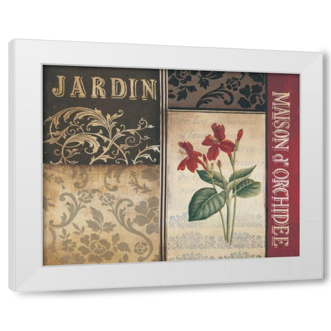 Belle Jardin I White Modern Wood Framed Art Print by Poloson, Kimberly