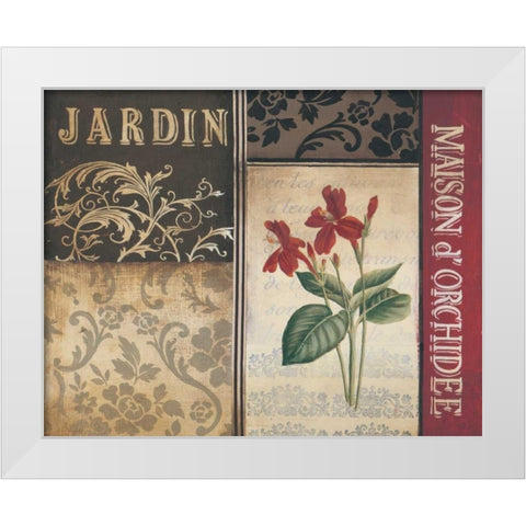Belle Jardin I White Modern Wood Framed Art Print by Poloson, Kimberly