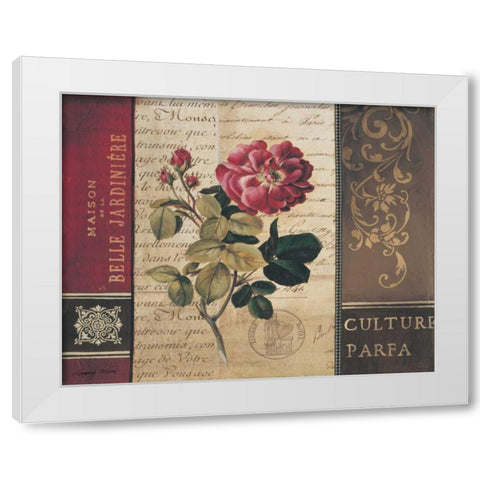 Belle Jardin II White Modern Wood Framed Art Print by Poloson, Kimberly