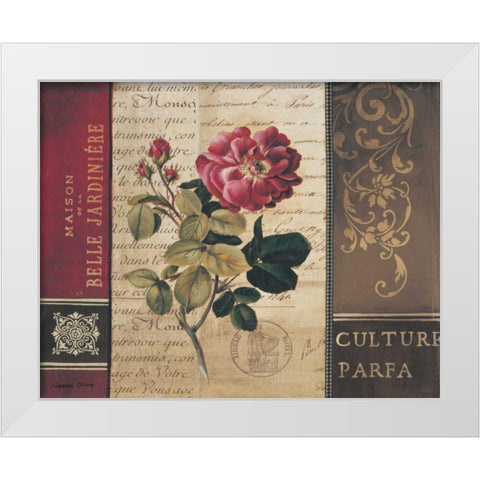 Belle Jardin II White Modern Wood Framed Art Print by Poloson, Kimberly