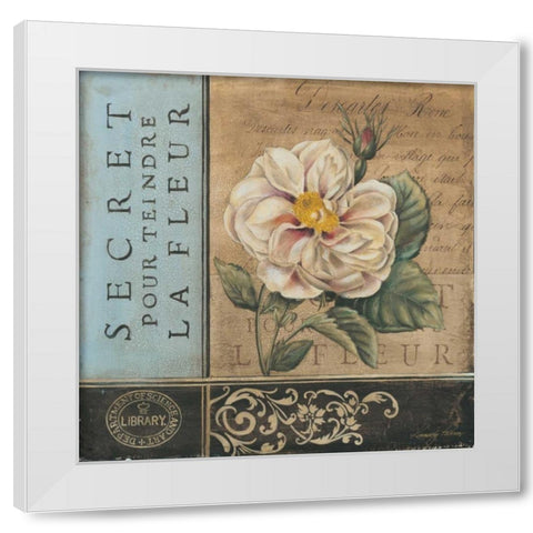 Le Jardin Secret I White Modern Wood Framed Art Print by Poloson, Kimberly