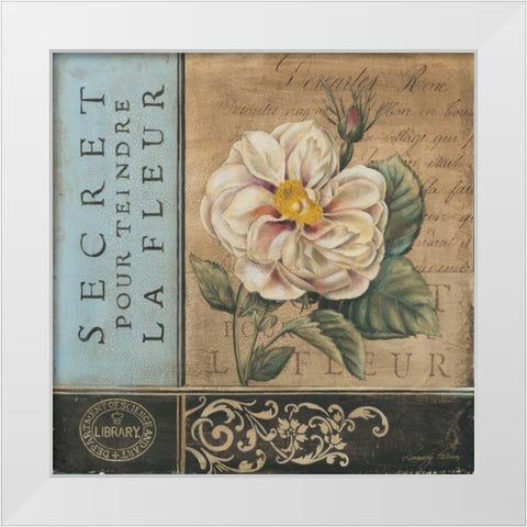 Le Jardin Secret I White Modern Wood Framed Art Print by Poloson, Kimberly
