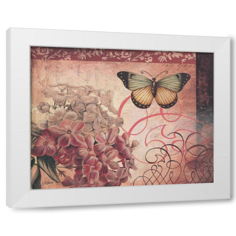 Le Rose a Monte II White Modern Wood Framed Art Print by Poloson, Kimberly