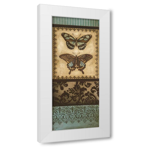 Around the Garden I White Modern Wood Framed Art Print by Poloson, Kimberly