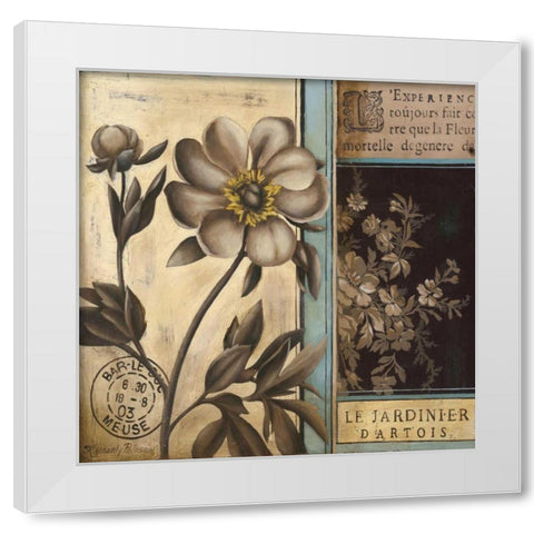 Belle Fleur II White Modern Wood Framed Art Print by Poloson, Kimberly