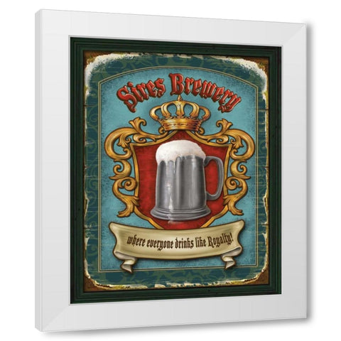 Sires Brewery White Modern Wood Framed Art Print by Parisi, Ninette