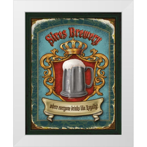 Sires Brewery White Modern Wood Framed Art Print by Parisi, Ninette