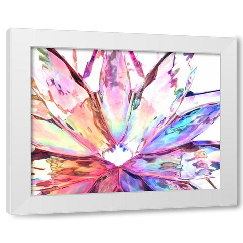 Prismatique I White Modern Wood Framed Art Print by Burkhart, Monika