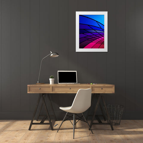 Rainglo I White Modern Wood Framed Art Print by Burkhart, Monika