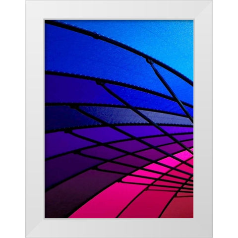 Rainglo I White Modern Wood Framed Art Print by Burkhart, Monika