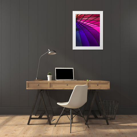 Rainglo II White Modern Wood Framed Art Print by Burkhart, Monika