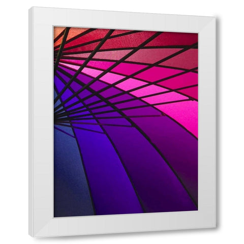 Rainglo II White Modern Wood Framed Art Print by Burkhart, Monika