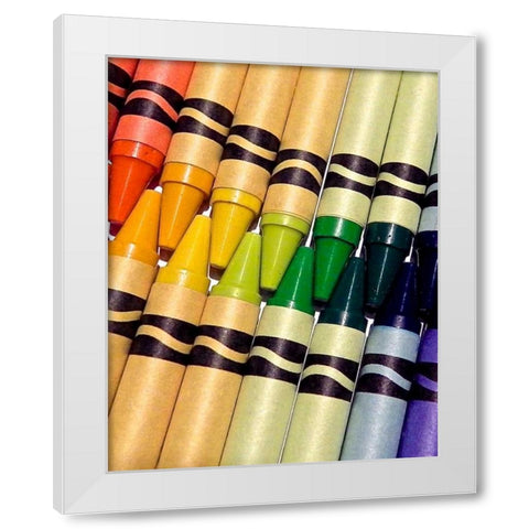 Color Crave I White Modern Wood Framed Art Print by Burkhart, Monika