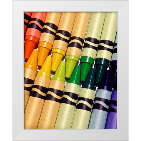 Color Crave I White Modern Wood Framed Art Print by Burkhart, Monika