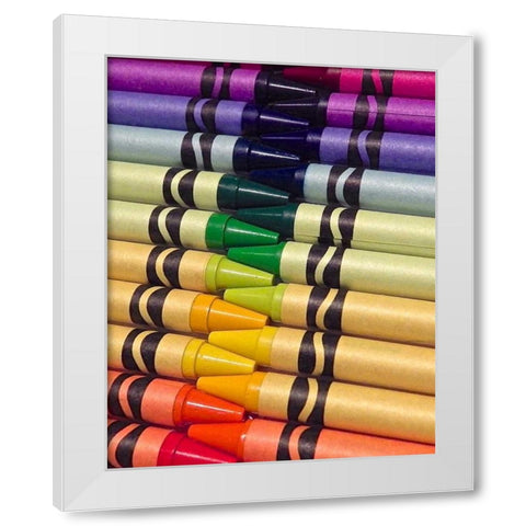 Color Crave II White Modern Wood Framed Art Print by Burkhart, Monika