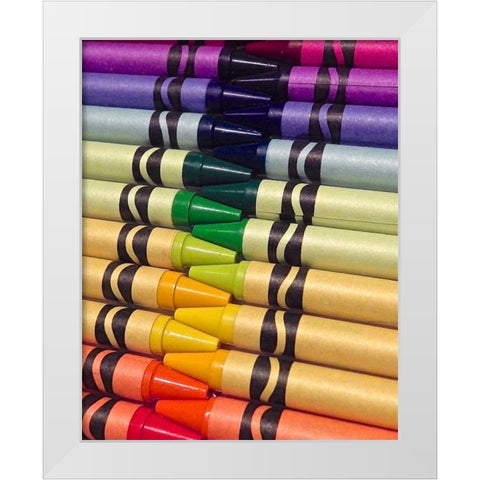 Color Crave II White Modern Wood Framed Art Print by Burkhart, Monika