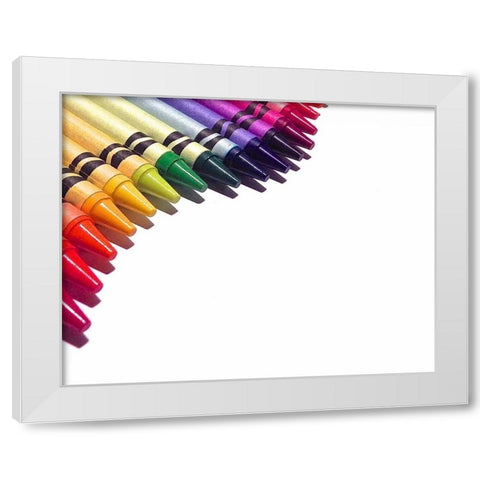 Color Crave III White Modern Wood Framed Art Print by Burkhart, Monika