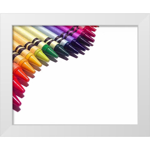 Color Crave III White Modern Wood Framed Art Print by Burkhart, Monika