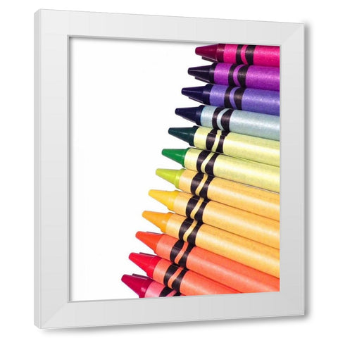 Color Crave V White Modern Wood Framed Art Print by Burkhart, Monika
