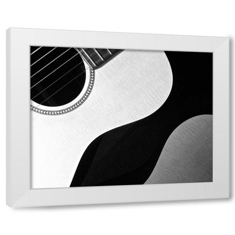 Acoustic Reflection III White Modern Wood Framed Art Print by Burkhart, Monika