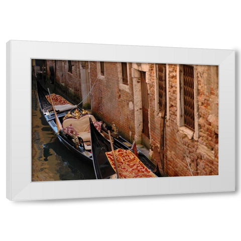 Venitian Alley White Modern Wood Framed Art Print by Berzel, Erin