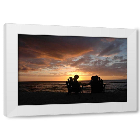 Honeymoon II White Modern Wood Framed Art Print by Berzel, Erin