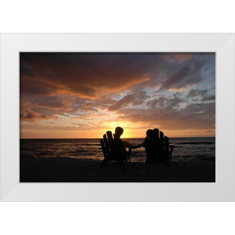 Honeymoon II White Modern Wood Framed Art Print by Berzel, Erin