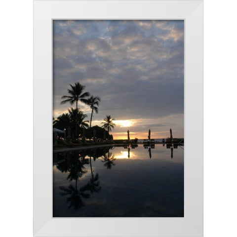 Tropical Paradise White Modern Wood Framed Art Print by Berzel, Erin