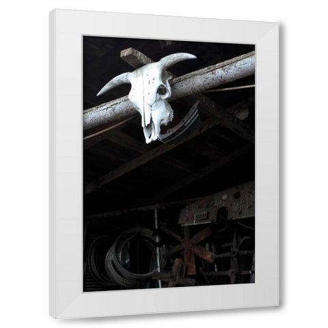 The Ranch White Modern Wood Framed Art Print by Berzel, Erin