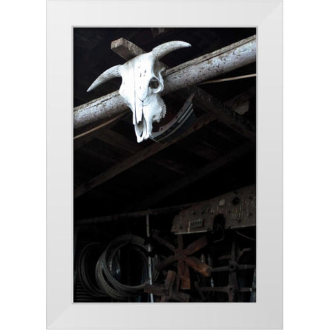 The Ranch White Modern Wood Framed Art Print by Berzel, Erin
