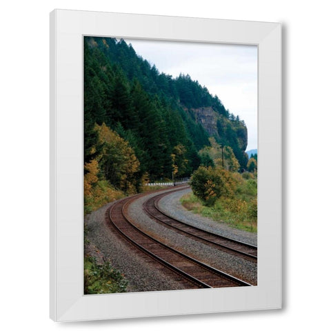 Union Pacific V White Modern Wood Framed Art Print by Berzel, Erin