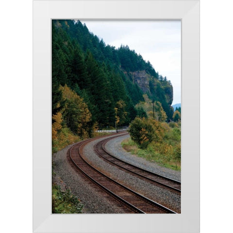 Union Pacific V White Modern Wood Framed Art Print by Berzel, Erin