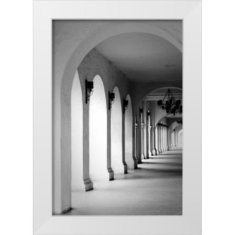 El Prado I White Modern Wood Framed Art Print by Berzel, Erin