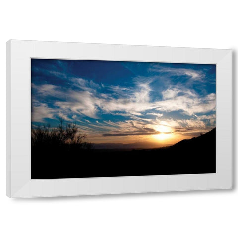 Sunset in Joshua Tree I White Modern Wood Framed Art Print by Berzel, Erin