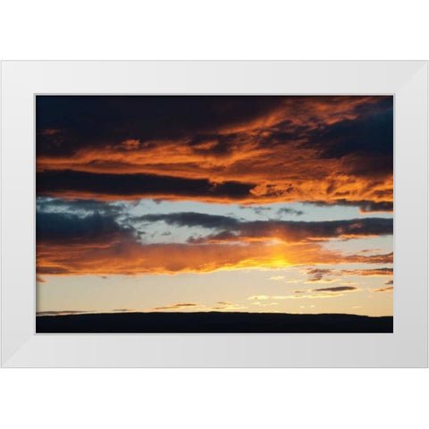 Washington Gorge II White Modern Wood Framed Art Print by Berzel, Erin