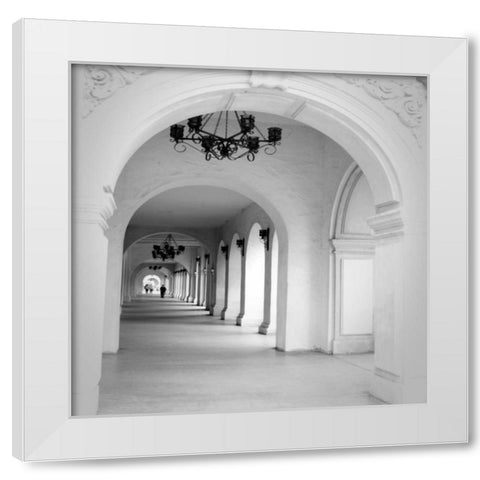 El Prado Square II White Modern Wood Framed Art Print by Berzel, Erin