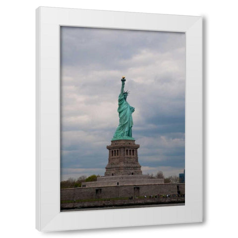 Statue of Liberty II White Modern Wood Framed Art Print by Berzel, Erin