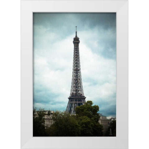 La Tour Eiffel III White Modern Wood Framed Art Print by Berzel, Erin