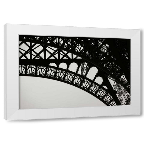 Eiffel Tower Latticework III White Modern Wood Framed Art Print by Berzel, Erin