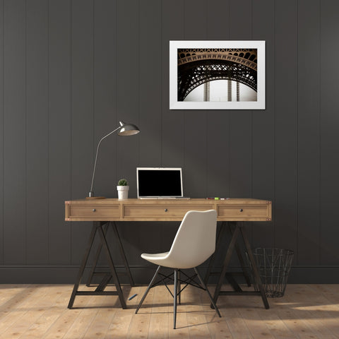 Eiffel Tower Arc II White Modern Wood Framed Art Print by Berzel, Erin