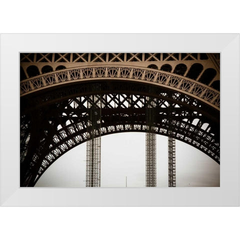 Eiffel Tower Arc II White Modern Wood Framed Art Print by Berzel, Erin
